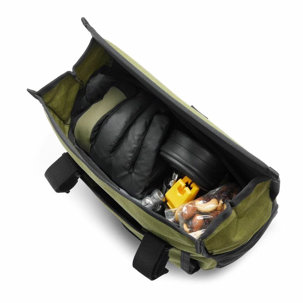 SACOCHE CHROME DOUBLETRACK BAR BAG OLIVE 7 SACOCHE CHROME DOUBLETRACK BAR BAG OLIVE – Image 5