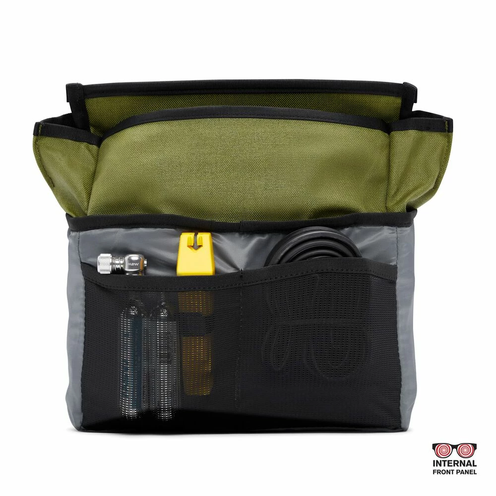 SACOCHE CHROME DOUBLETRACK BAR BAG OLIVE 8 SACOCHE CHROME DOUBLETRACK BAR BAG OLIVE – Image 6