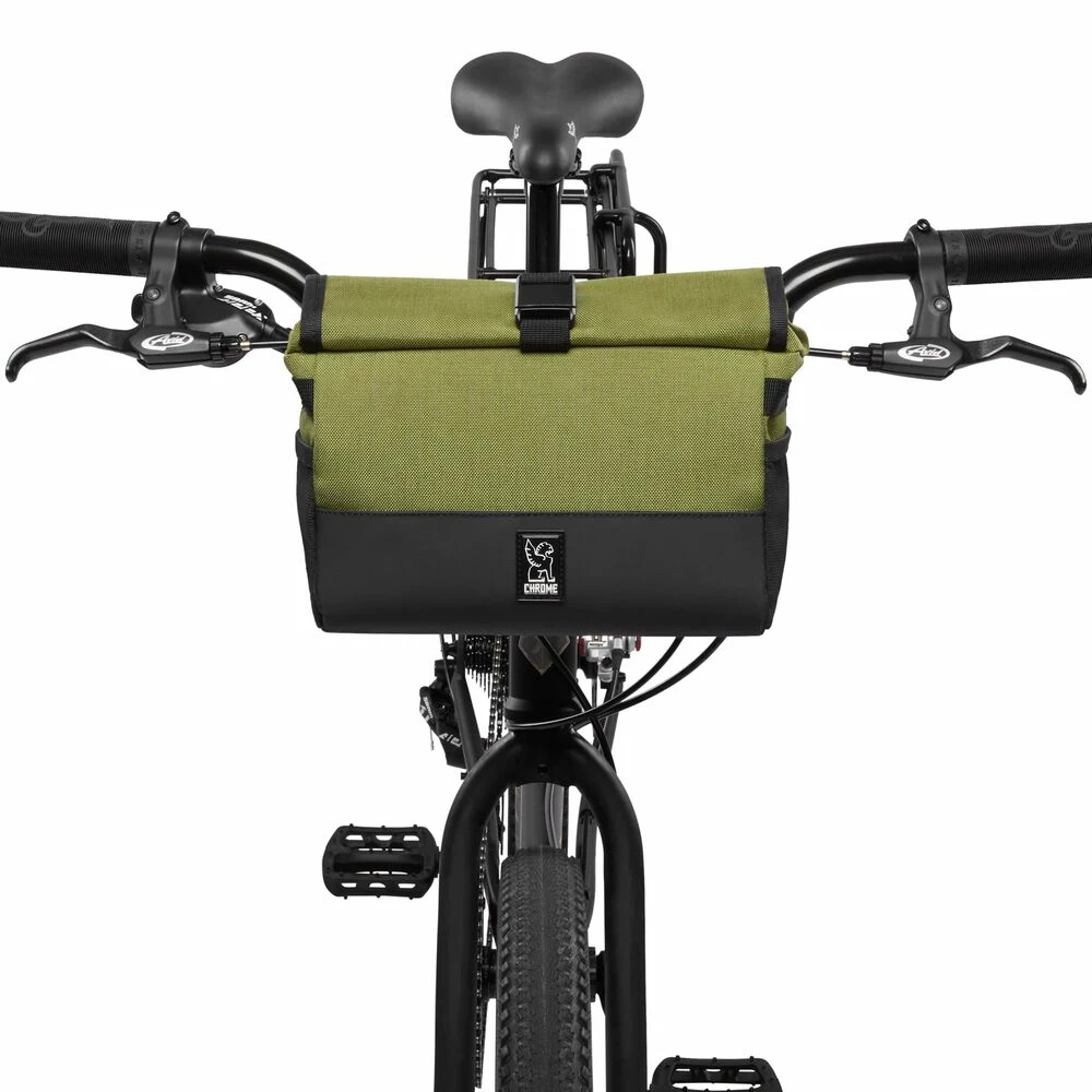 SACOCHE CHROME DOUBLETRACK BAR BAG OLIVE 6 SACOCHE CHROME DOUBLETRACK BAR BAG OLIVE – Image 4