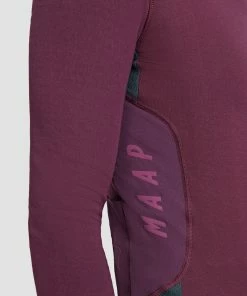 MAILLOT MAAP ALT ROAD LS JERSEY BURGUNDY -Vélo Boutique alt roadlsjersey burgundy pdp specs 02 desktop