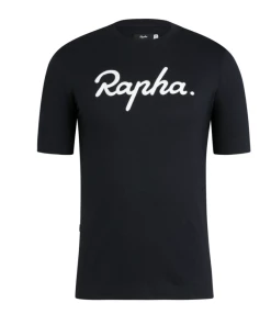 TEE SHIRT RAPHA LOGO NOIR/BLANC