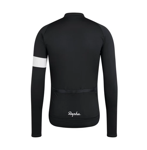 MAILLOT RAPHA CORE JERSEY LONG SLEEVE BLACK 4 MAILLOT RAPHA CORE JERSEY LONG SLEEVE BLACK – Image 2