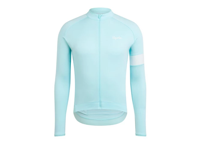 MAILLOT RAPHA CORE LONG SLEEVE JERSEY LIGHT BLUE 3 MAILLOT RAPHA CORE LONG SLEEVE JERSEY LIGHT BLUE