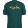 TEE SHIRT RAPHA LOGO DARK GREEN PEACH -Vélo Boutique capture d ecran 2021 11 26 a 17 47 26
