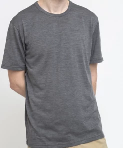 TEE SHIRT CHROME SS MERINOS CHARCOAL