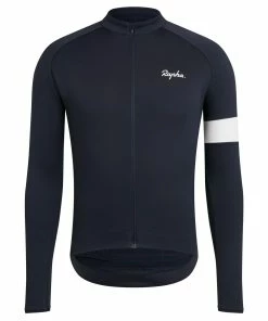 MAILLOT RAPHA CORE JERSEY LONG SLEEVE DARK NAVY