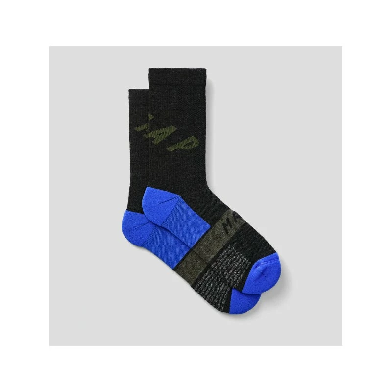CHAUSSETTES MAAP ALT ROAD MERINO LT BLACK/BLUE 3 CHAUSSETTES MAAP ALT ROAD MERINO LT BLACK/BLUE