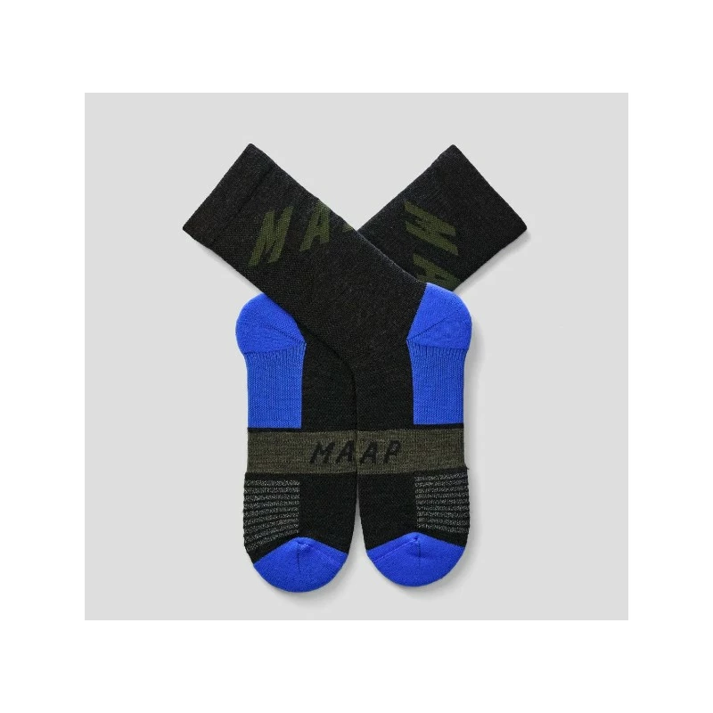 CHAUSSETTES MAAP ALT ROAD MERINO LT BLACK/BLUE 5 CHAUSSETTES MAAP ALT ROAD MERINO LT BLACK/BLUE – Image 3