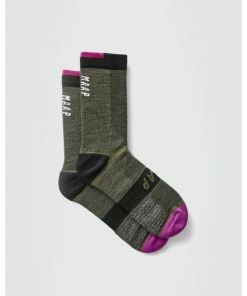 CHAUSSETTES MAAP ALT ROAD MERINO OLIVE