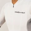 Maillot AVENUE DU VELO Sunny Day Dandy White 2 Maillot AVENUE DU VELO Sunny Day Dandy White -Vélo Boutique maillotadvwhite