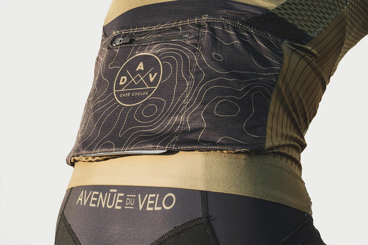 Maillot AVENUE DU VELO Hard Day Brave Khaki 4 Maillot AVENUE DU VELO Hard Day Brave Khaki – Image 2