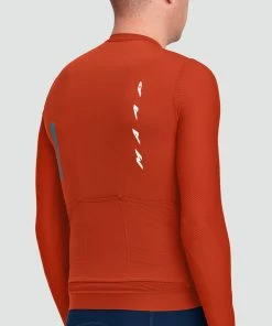 MAILLOT MAAP EVADE PRO BASE LS JERSEY BRICK 13 MAILLOT MAAP EVADE PRO BASE LS JERSEY BRICK -Vélo Boutique mens evade pro base ls jersey map mal087 brk brick pdp specs 01 desktop variant 01