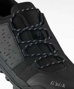 SHOES FIZIK TERRA ERGOLACE X2 BLACK 12 SHOES FIZIK TERRA ERGOLACE X2 BLACK -Vélo Boutique terra ergolace x2 total black 5 fizik mtb lace up closure shoes