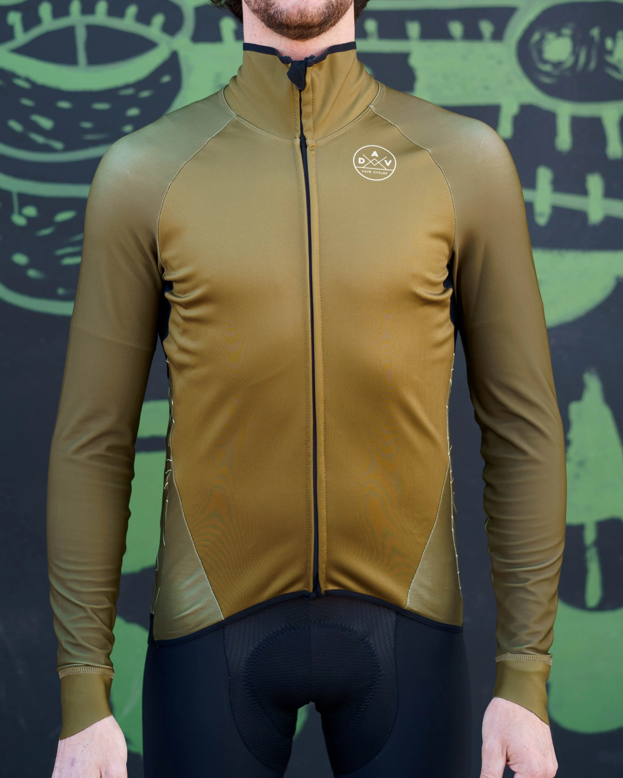 Maillot AVENUE DU VELO Manches Longues Green 3 Maillot AVENUE DU VELO Manches Longues Green